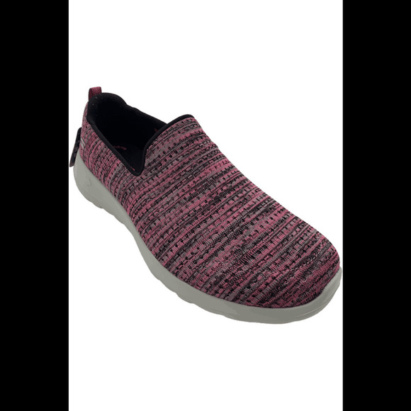 Skechers GOwalk Joy Washable Two-Toned Knit Slip-Ons-Everly Pink/Multi - Wide - Picture 1 of 3